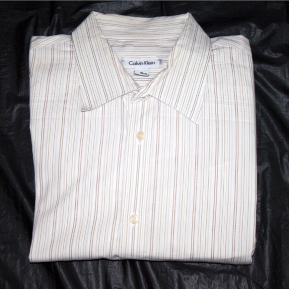Calvin Klein Men's Long Sleeve Button Front Shirt Size XL - Picture 3 of 7